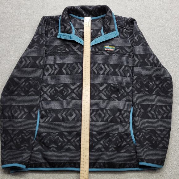 LL Bean Women’s XL Fleece Pullover Aztec Southwest Print Sweater - Picture 3 of 6